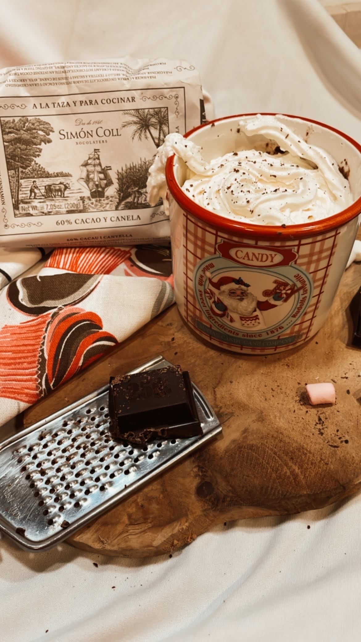 Chocolate a la taza de canela