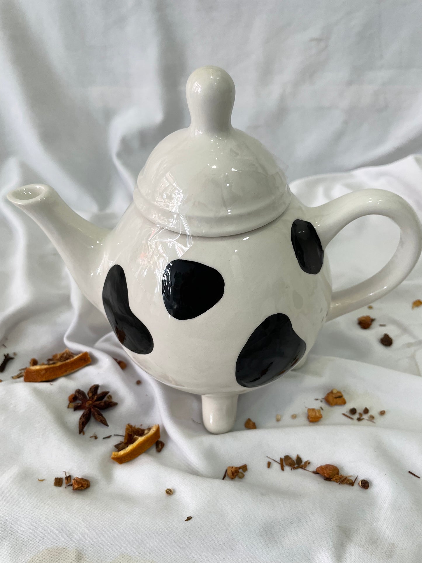 Juego de té de vaca