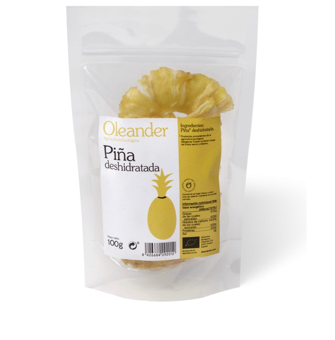 Piña deshidratada