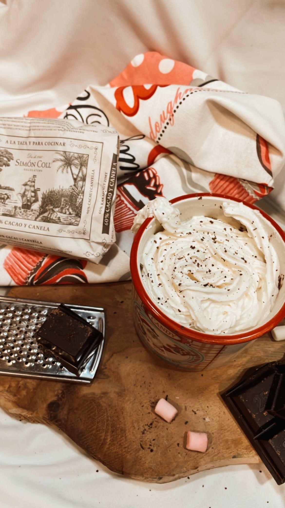 Chocolate a la taza de canela