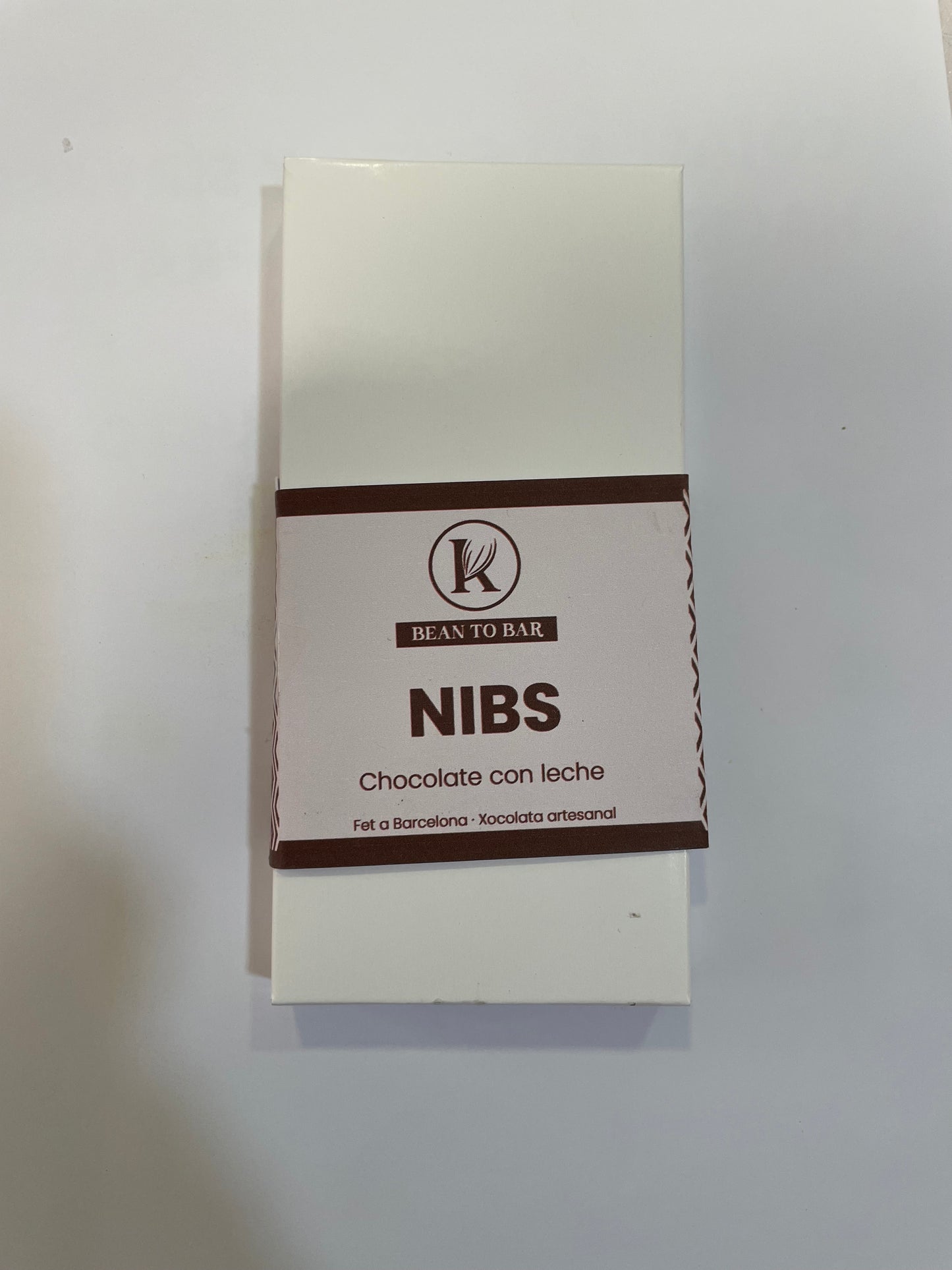 Tableta de chocolate de nibs