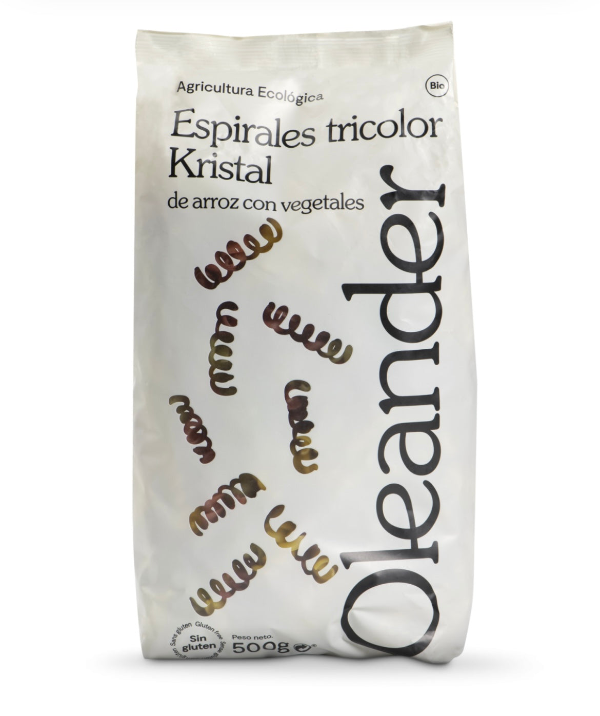Espirales tricolor de arroz