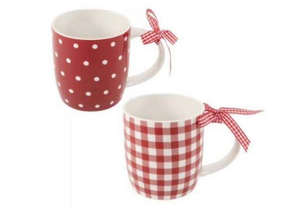 Tazas Rojas lazos