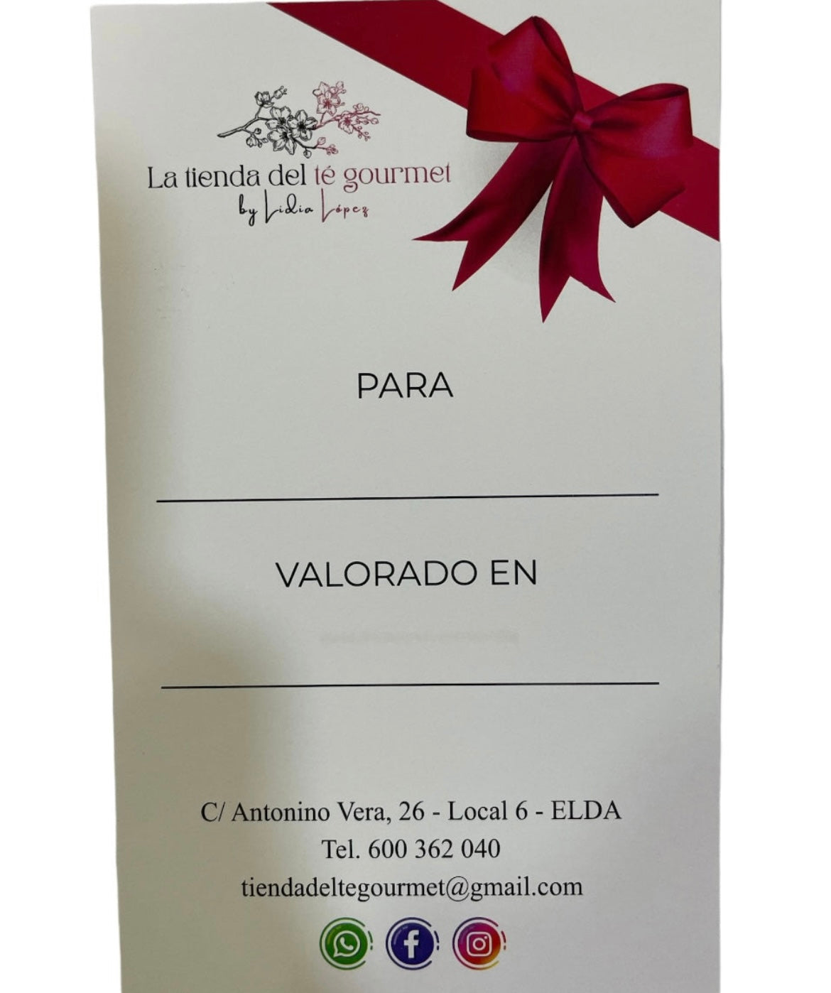Tarjeta regalo