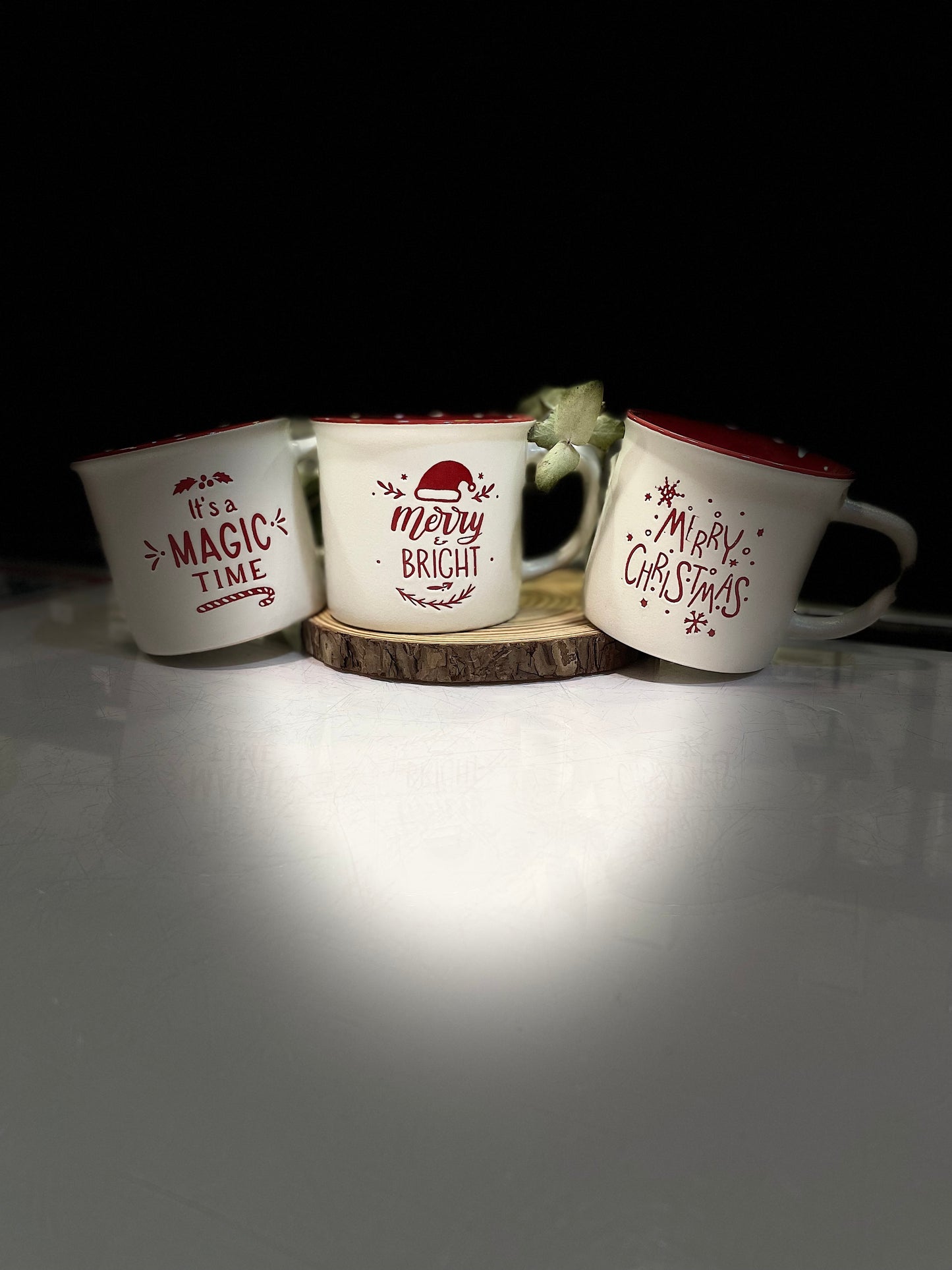 Taza mensajes navideños