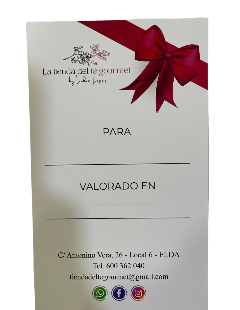 Tarjeta regalo