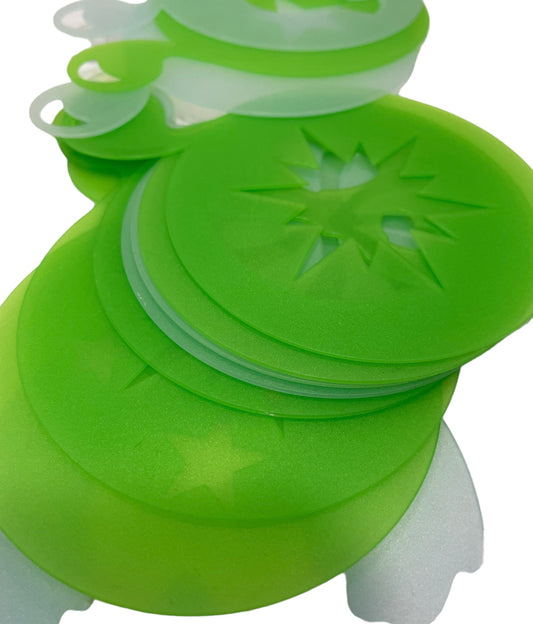 Placas para hacer dibujos en la leche