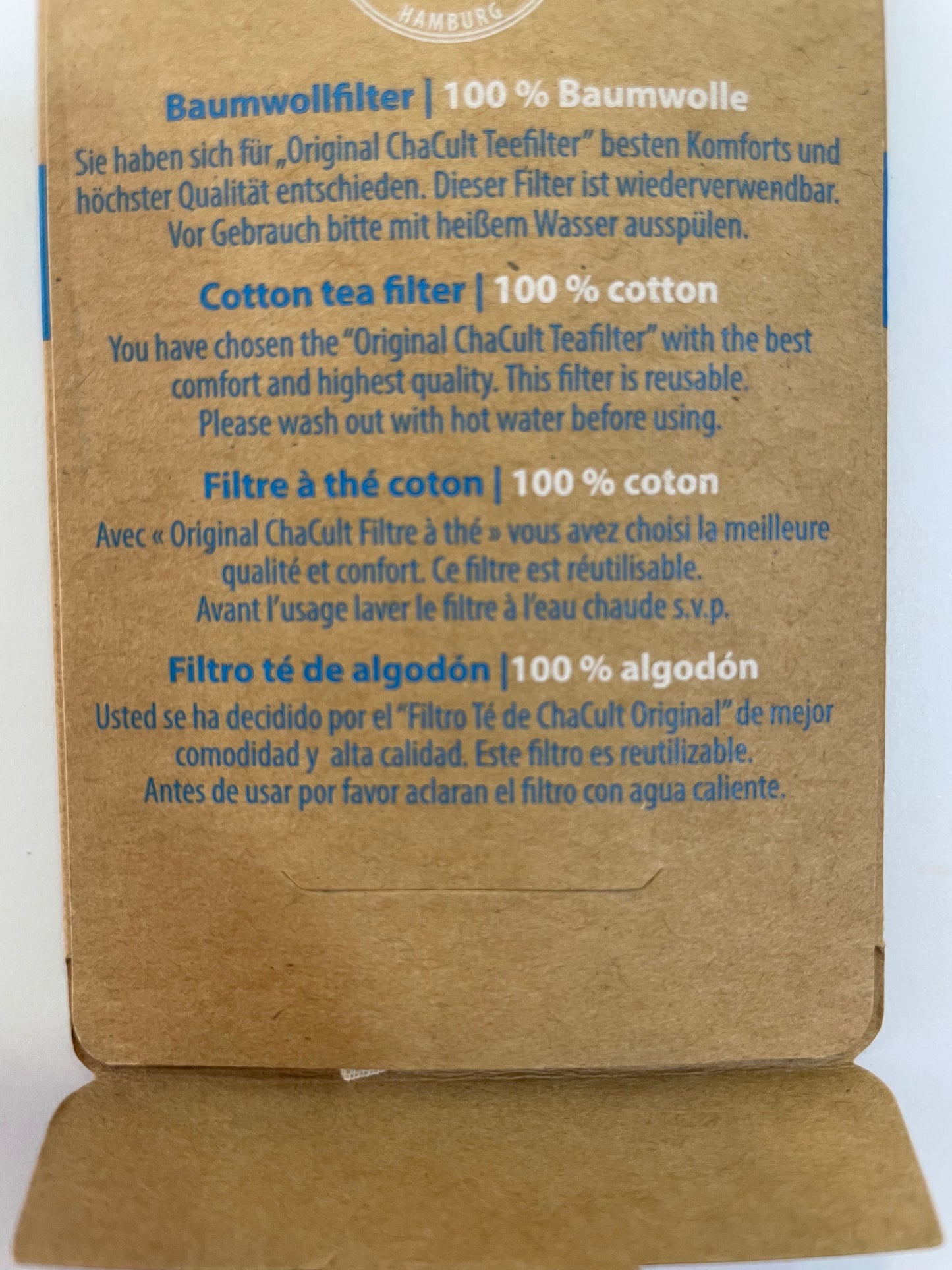 Filtro de algodón