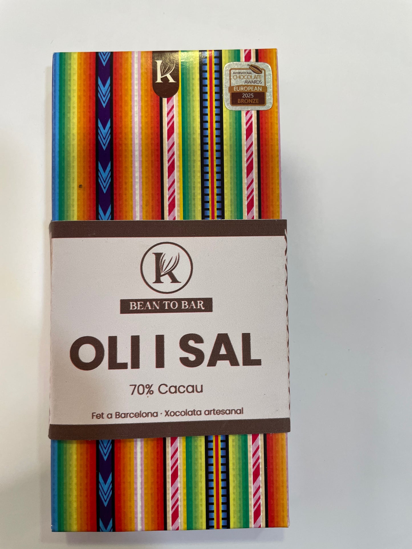 Chocolate de aceite y sal 70% cacao