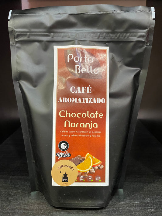 Café chocolate y naranja