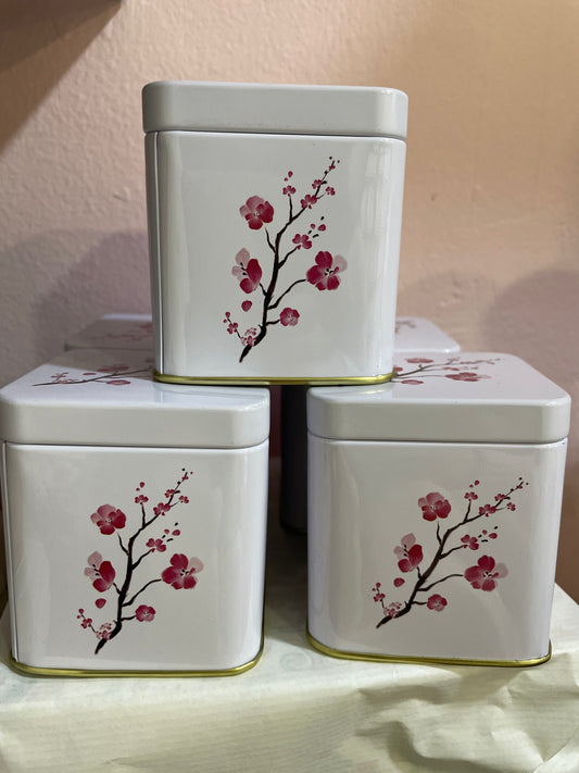 Bote de metal sakura tea