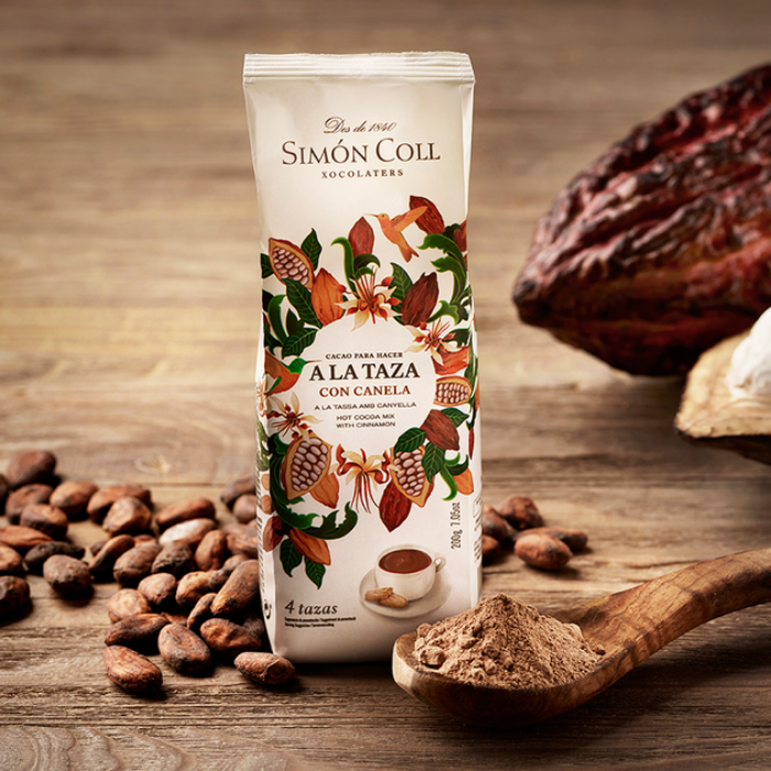 Chocolate a la taza con aroma a canela