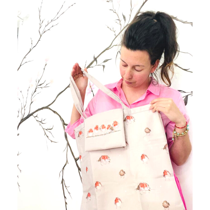 Tote bag pajarito roobins