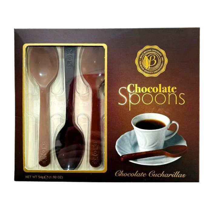 Cucharas de chocolate para el café