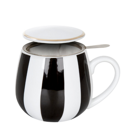 Taza tisanera rayas