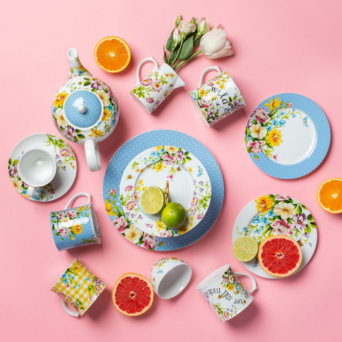 Taza Jarra de Vichy Amarillo Jardín Inglés