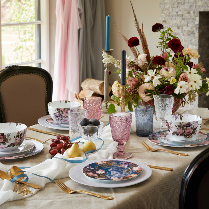 Plato floral vintage