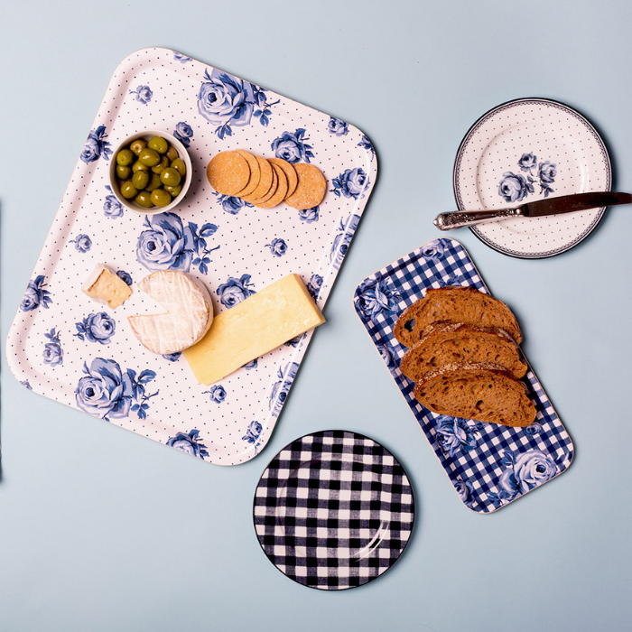 Plato postre Vintage Indigo