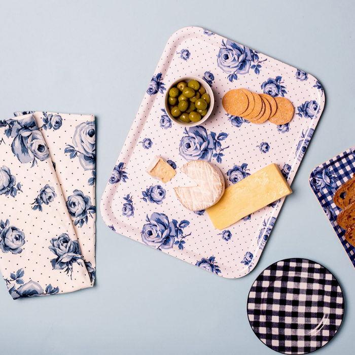 Plato postre Vintage Indigo