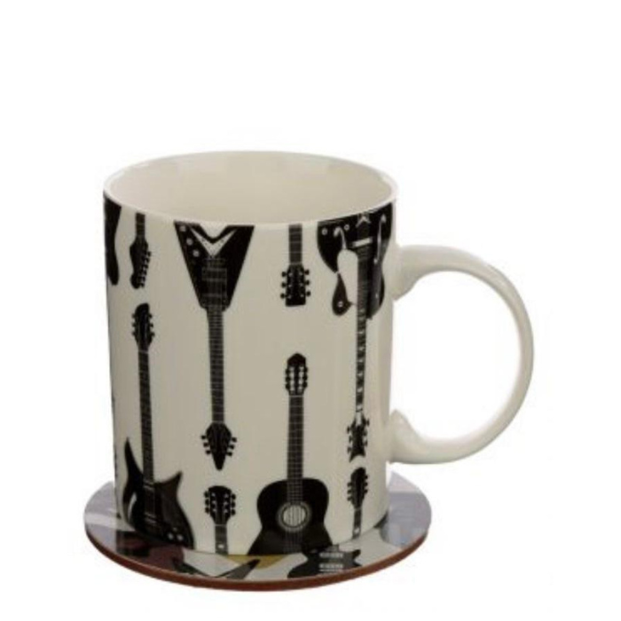 Taza de Porcelana y Posavasos