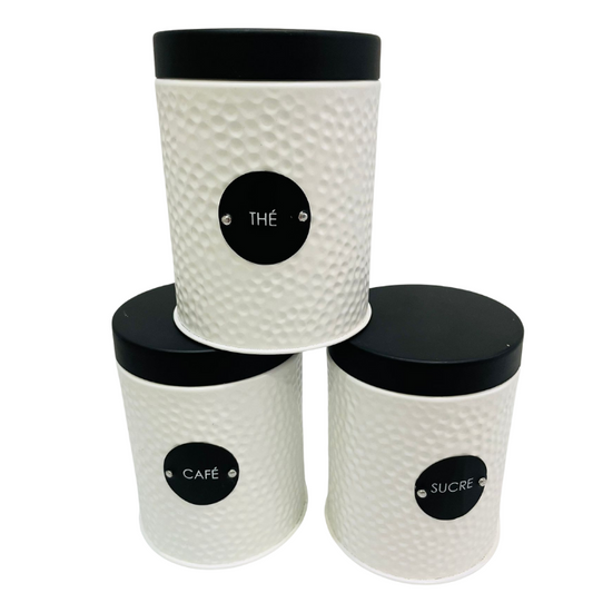 Botes de metal para café