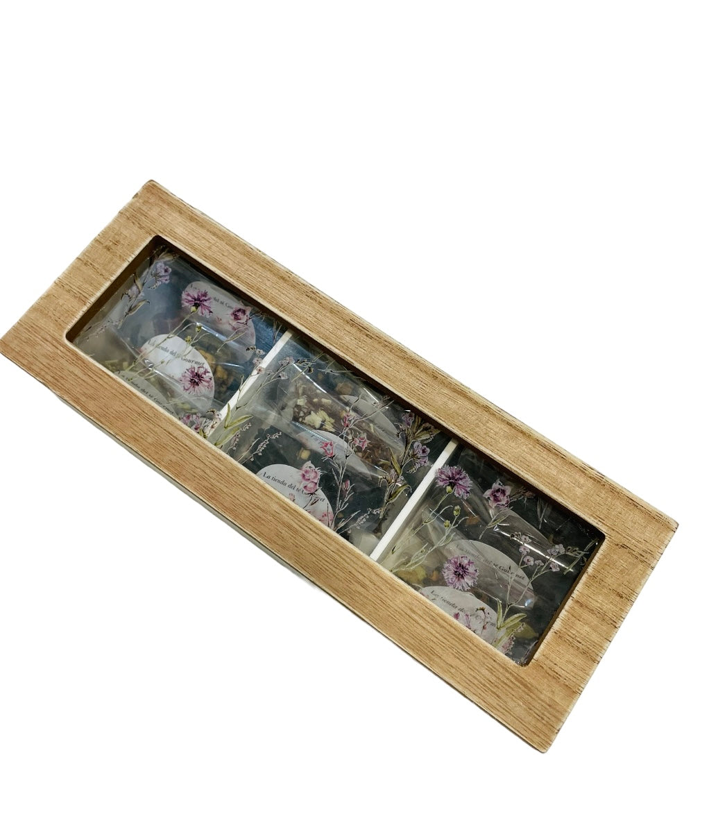 Caja de madera para el té