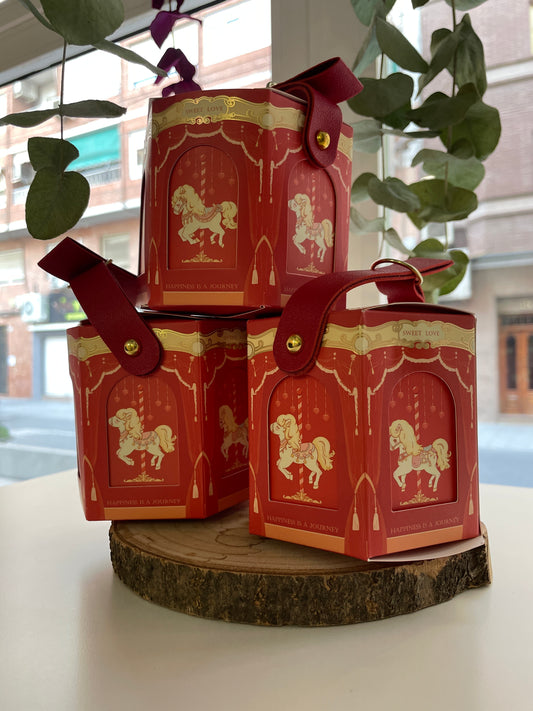 Caja de cartón de carrusel