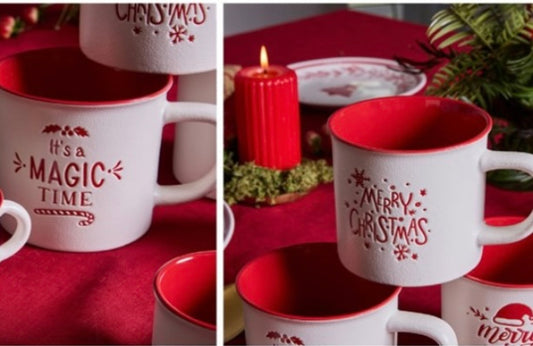 Taza mensajes navideños