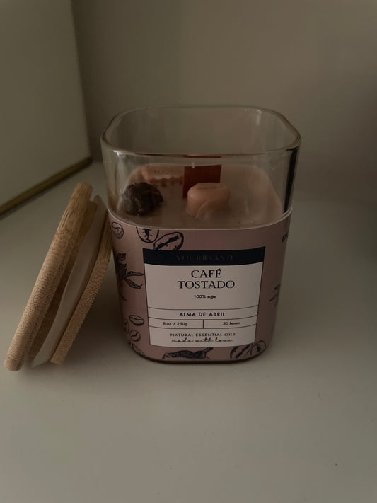 Vela café tostado