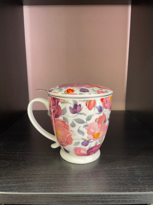 Taza flor de amapola