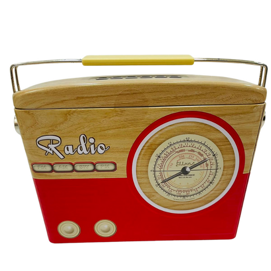 Caja de metal radio vintage