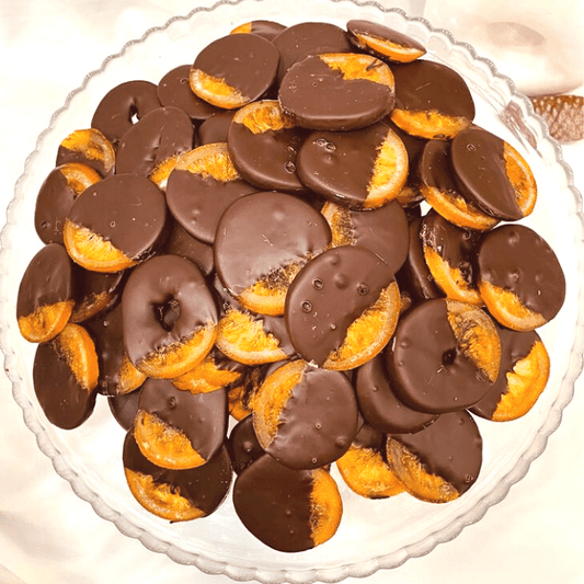 Delicias de naranja con chocolate negro