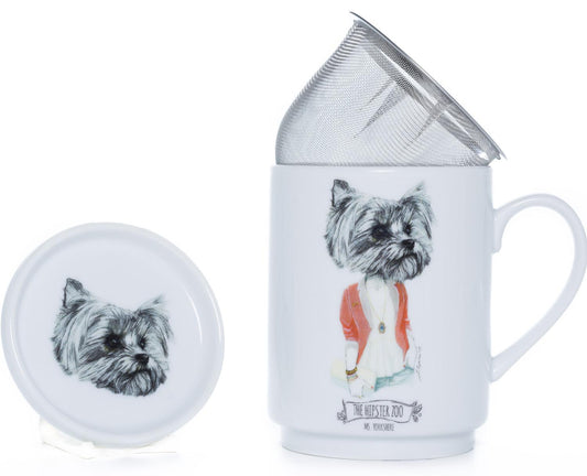 Taza de filtro perrita yorkshire